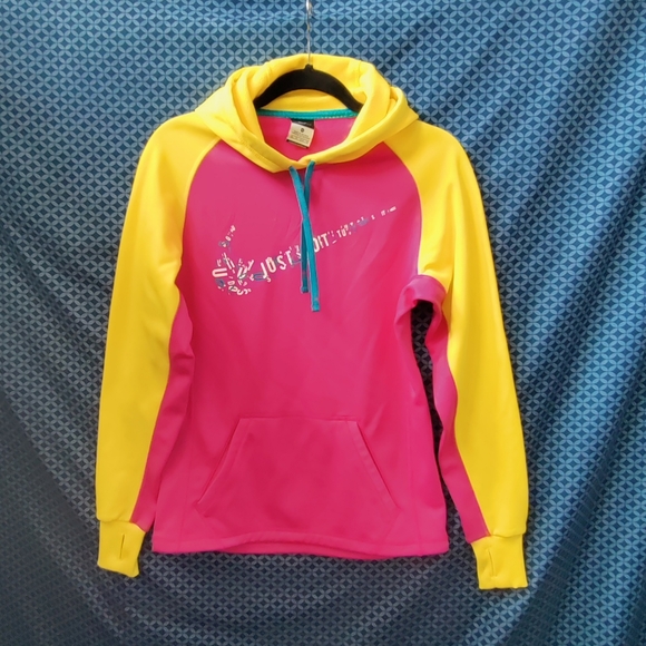 Nike Tops - Nike Therma fit- Women's neon pink, yellow & blue pullover sweatshirt. Size - XS